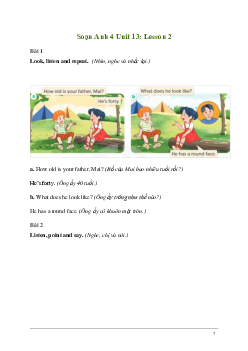 Giải Tiếng Anh lớp 4 Unit 13: Lesson 2 | Global Success