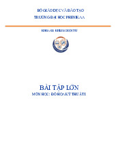 Bài tập lớn môn Đồ họa kỹ thuật I | Trường Đại học Phenikaa