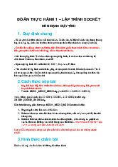 Đề cương môn lập trình mạng máy tính- Trường Đại học bách khoa - Đại học đà nẵng.