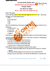 Đề thi Kết thúc học phần  môn Kinh tế vi mô | Trường Đại học Kinh Tế Quốc Dân