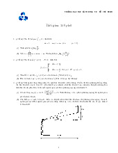 Đề ôn tập Giải tích | Trường Đại học Bách khoa - Đại học Quốc gia Thành phố Hồ Chí Minh