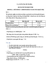 Bài Tập Kế Toán Quản Trị | Đại học Kinh tế Thành phố Hồ Chí Minh