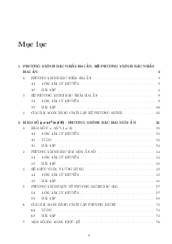 Các chuyên đề học tập Toán 9 học kì 2
