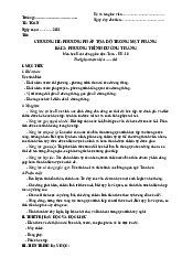 H10.C3-BÀI 3: PHƯƠNG TRÌNH ĐƯỜNG THẲNG VÀ VECTƠ TRONG MẶT PHẲNG