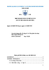 Đồ án Thiết kế Hộp số Xe Tải 5 Tấn - 1951080263 CO19B. Môn Chi tiết máy (GTVT) | Trường Đại học Giao thông Vận tải.