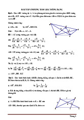 Bài Tập Tam Giác Đồng Dạng Có Lời Giải