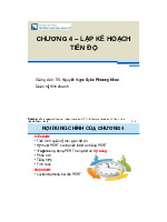 Quản trị dự án Chương 4 - Môn quản trị học - Đại Học Kinh Tế - Đại học Đà Nẵng