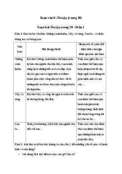 Soạn bài Ôn tập trang 39 - Chân trời sáng tạo 6