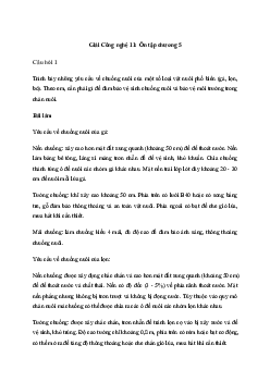 Giải Công nghệ 11: Ôn tập chương 5 | Kết nối tri thức