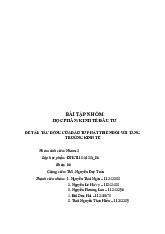 Tác Động Của Đầu Tư Phát Triển Đến Tăng Trưởng Kinh Tế | Môn Kinh tế đầu tư - Đại học Kinh Tế Quốc Dân