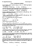 Đề cương ôn tập trắc nghiệm và tự luận - Toán cao cấp c2 | Trường Đại Học Duy Tân