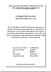 Bài tập lớn Kỹ năng mềm - Kĩ Năng Mềm | Trường Đại học Tài nguyên và Môi trường Hà Nội