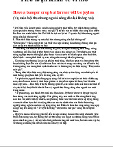 Have a bumper crop but farmer will be joyless(Vụ mùa bội thu nhưng người nông dân lại không vui) môn Kinh tế vi mô | Trường Đại học Kinh Tế Quốc Dân