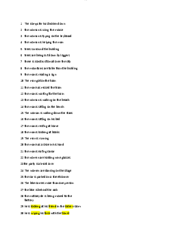 Một vài mẫu câu ôn tập học phần Tiếng anh cơ bản