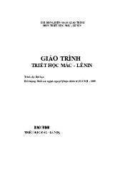 Giáo trình  - Triết học Mác Lenin| Đại học Kinh Tế Quốc Dân