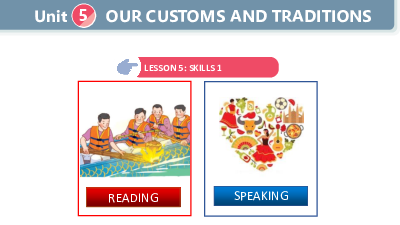 Unit 5: Our customs and traditions - Lesson 5: Skills 1 | Bài giảng PowerPoint Tiếng Anh 8 | Global Success