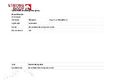 Social Marketing Intern Role at StrongBody E-commerce môn Marketing căn bản | Trường Đại học Thủy Lợi