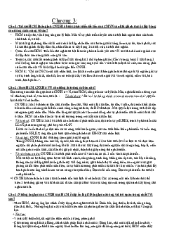 Tư Tưởng HCM Chương 3 + 4 - Câu hỏi môn tư tưởng | Trường Đại học Giao thông Vận tải