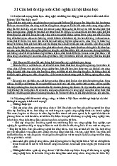 31 Câu Hỏi Ôn Tập Môn Chủ nghĩa xã hội khoa học | Đại học Gia Định