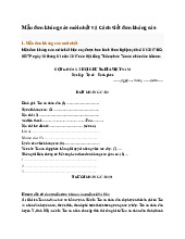 Mẫu đơn kháng cáo mới nhất và Cách viết đơn kháng cáo