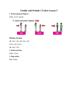 Family and Friends 3 Unit 6 Lesson 3 I have a new friend