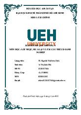 Bài thu hoạch chương 5 : các chiến thuật phòng và chống thâu tóm thù địch môn Sáp nhập, mua lại và tái cấu trúc doanh nghiệp  | Trường Đại học Kinh tế Thành phố Hồ Chí Minh