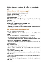 Chức năng chính của phần mềm trình chiếu là gì?