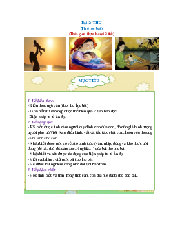 Giáo án môn Văn 6 Bài 2: Thơ sách Cánh diều