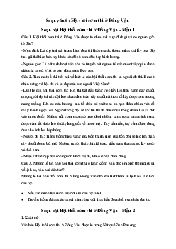 Soạn bài Hội thổi cơm thi ở Đồng Vân - Chân trời sáng tạo 6