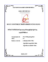 Báo cáo Thiết kế hệ thống mạng sử dụng giải pháp công nghệ IP Multicast môn Thiết kế hiệu năng mạng | Học viện Công Nghệ Bưu Chính Viễn Thông
