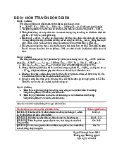 Đề cương ôn tập môn truyền động điện –Trường Đại học bách khoa Hà Nội