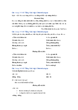 Giải VBT môn Tiếng việt 2 học kì 2 - Bài 4: Hoa mai vàng | Chân trời sáng tạo