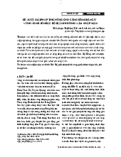 Đề xuất giải pháp thích ứng cho cộng đồng dân cư vùng ven biển bắc bộ bị ảnh hưởng xâm nhập mặn - Đồ án tốt nghiệp | Trường Đại Học Công Đoàn