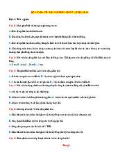 Đề Cương Ôn Tập Học Kỳ 1 Vật Lí 11 Cánh Diều 2025-2026