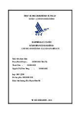 Bài tiểu luận: Chuyến bay 1549 US Airways môn Bảo hiểm hàng không | Học viện Hàng Không Việt Nam