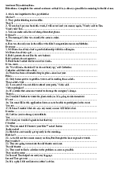 Sentence Transformations + Lexico and Grammar (dành cho học sinh giỏi Tiếng Anh 9 THCS) (có đáp án)