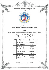 Đại hội đại biểu toàn quốc Đảng Cộng sản Việt Nam lần thứ XII và XIII | Bài tập nhóm môn Lịch sử đảng cộng sản Việt Nam