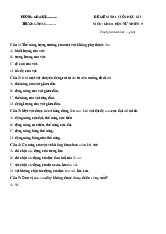 Đề thi học kỳ 1 môn Khoa học tự nhiên lớp 9 năm học 2024 - 2025 | Bộ sách Chân trời sáng tạo