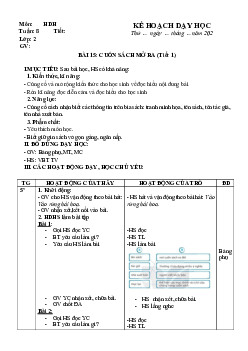 Giáo án buổi chiều môn Tiếng Việt 2 sách Kết nối tri thức với cuộc sống (Cả năm) | Tuần 8