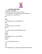 Bài tập ngữ pháp lớp 9 | Học viện Hành chính Quốc gia