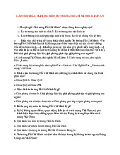 TOP câu hỏi trắc nghiệm có đáp án Môn Triết học Mac-Lenin & Tư tưởng Hồ Chí Minh | Trường Đại học Luật Hà Nội