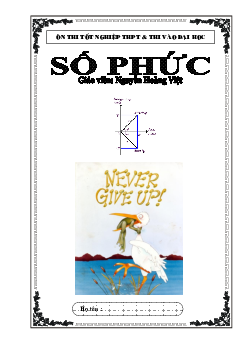 Chuyên đề số phức – Nguyễn Hoàng Việt Toán 12