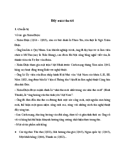 Soạn bài Đây mùa thu tới | Văn 11 Cánh diều