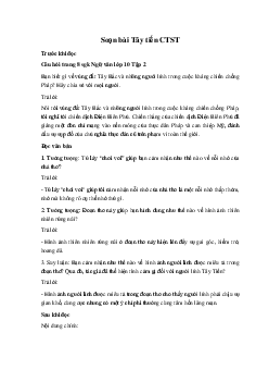 Soạn bài Tây Tiến CTST