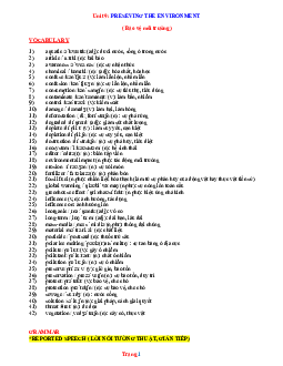Bài tập tiếng anh 10 Global success nâng cao unit 9 Preseving the environment (có đáp án)