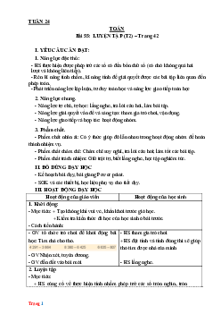 Giáo án Toán 3 Kết nối tri thức (KNTT) tuần 24