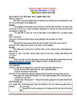 Bài soạn Ngữ văn lớp 7 sách kết nối tri thức cả năm