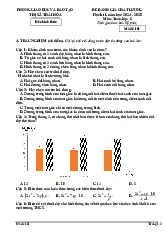 Đề học kì 1 Toán 8 năm 2024 – 2025 phòng GD&ĐT Thái Hòa – Nghệ An