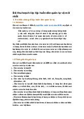 Bài thu hoạch lớp tập huấn dân quân tự vệ mới nhất