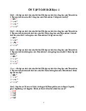 Bộ câu hỏi trắc nghiệm có đáp án ôn tập Toán rời rạc môn Công nghệ thông tin | Trường Đại học Kinh doanh và Công nghệ Hà Nội